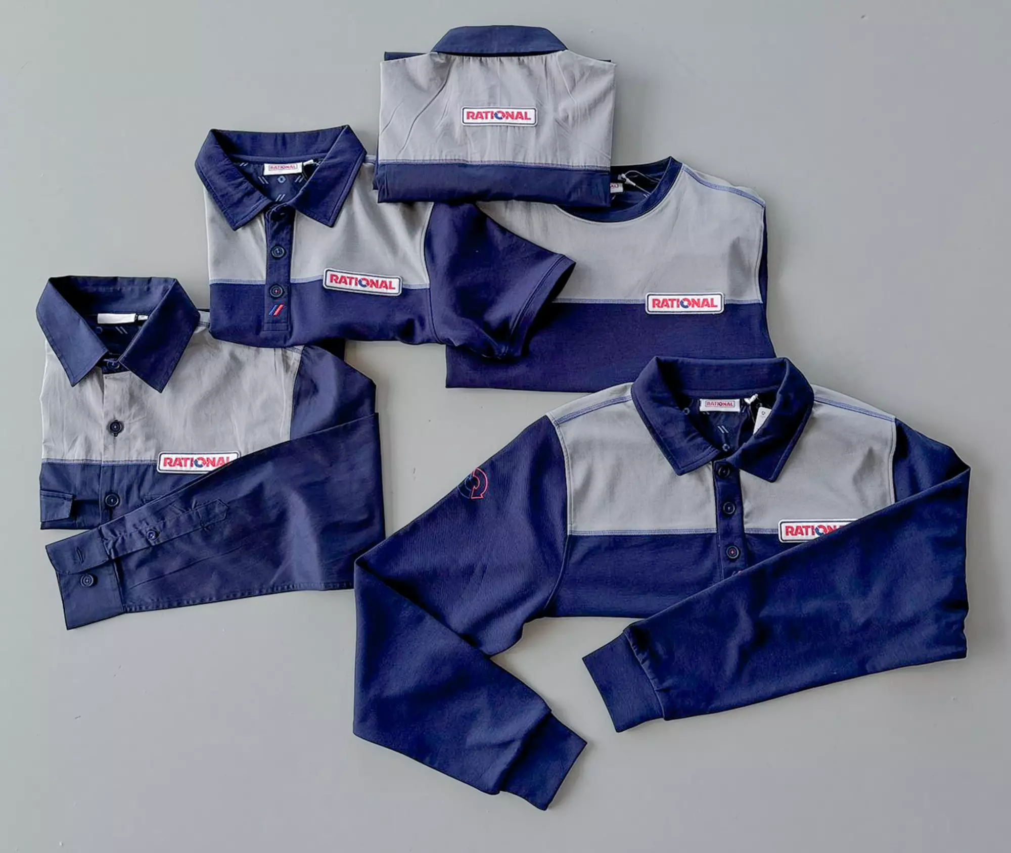 Gevouwen polo's en shirts met Rational-logo