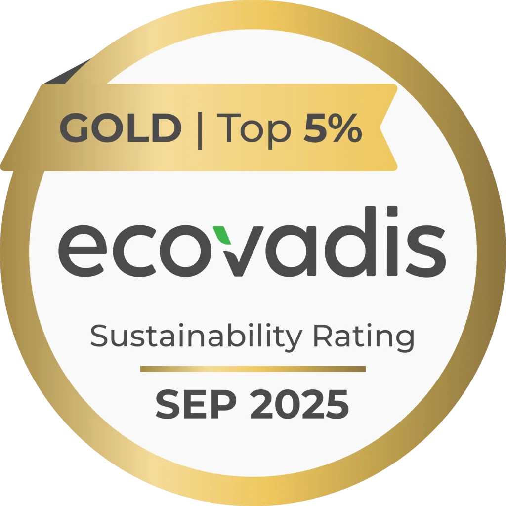 EcoVadis Gold-medaille, top 5%